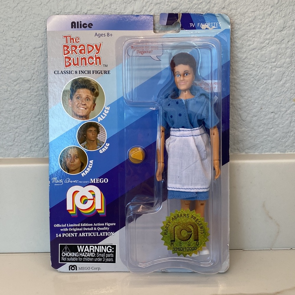 Alice from the Brady Bunch limited edition articulated figure Mego toys